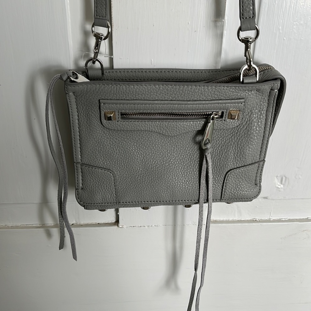 Rebecca Minkoff Regan small crossbody, perla/grey